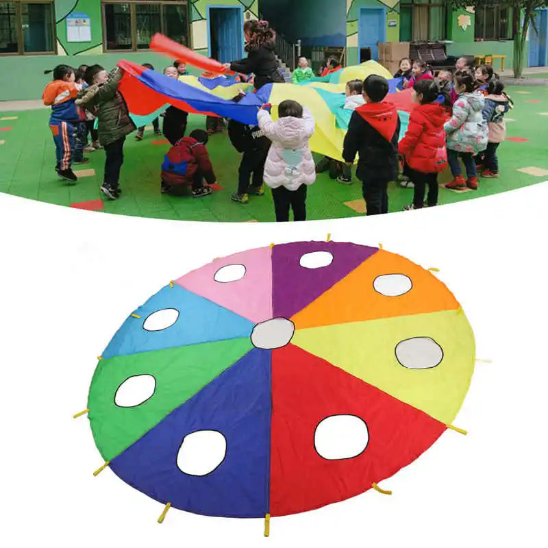Rainbow Parachute Whack-a-Mole Game